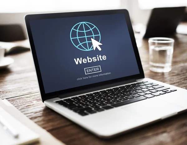 Sitio Web, Concepto de Red de Internet — Foto de Stock