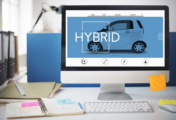 Hybridní, kromě energetické koncepce — Stock fotografie