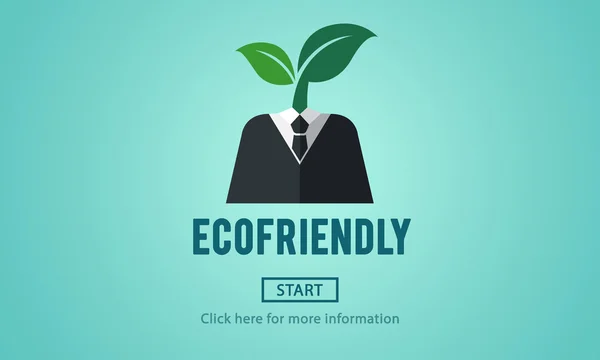 Sjabloon met ecovriendelijke concept — Stockfoto