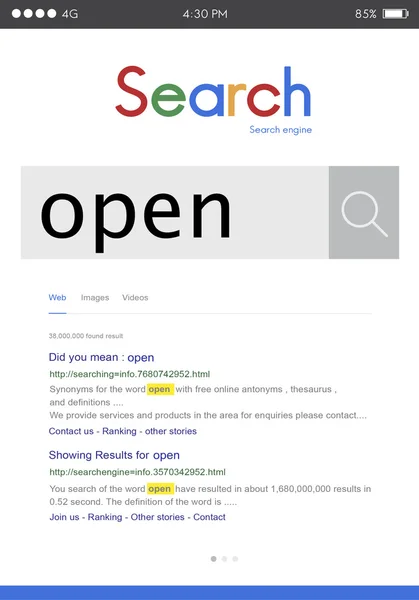 Internet Search Concept — Stock Photo, Image