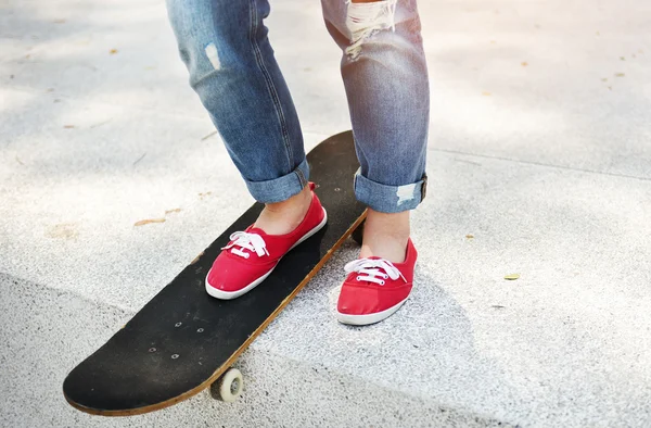 Skateboard Movimento Concetto — Foto Stock