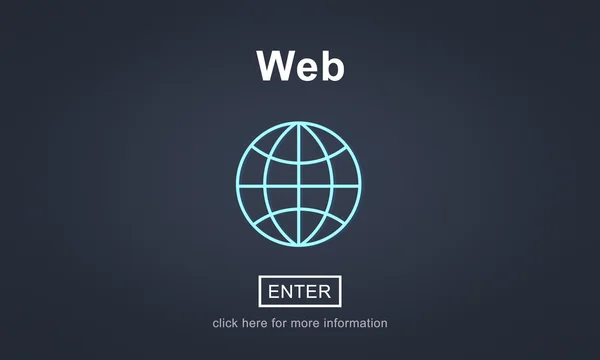 Web コンセプトを持つテンプレート — ストック写真