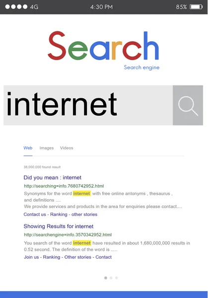 Concept de recherche internet — Photo