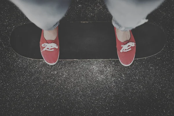 Skateboarder έννοια τρόπου ζωής — Φωτογραφία Αρχείου