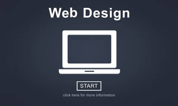 Modèle avec concept de conception web — Photo