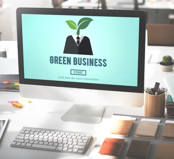 Green Business Ecology Concept — Stock Photo, Image