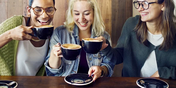 Friends drinking coffee