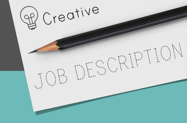 Background with text: Job Description — стоковое фото