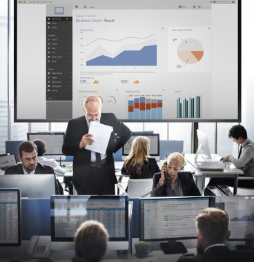 İş işçi ve grafik