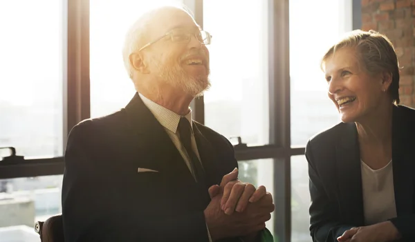 Discusión empresarial Concepto de comunicación —  Fotos de Stock