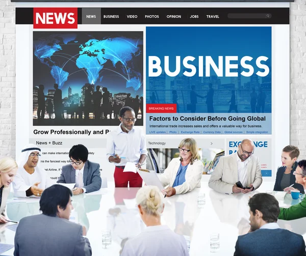 Team discussion Business Planning Strategy — Stock Photo, Image