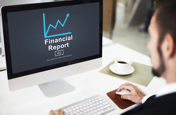 Financial Report Concept — Stock Photo, Image