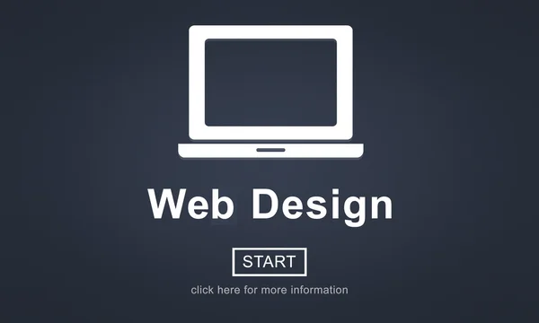 Шаблон с концепцией веб-дизайна — стоковое фото