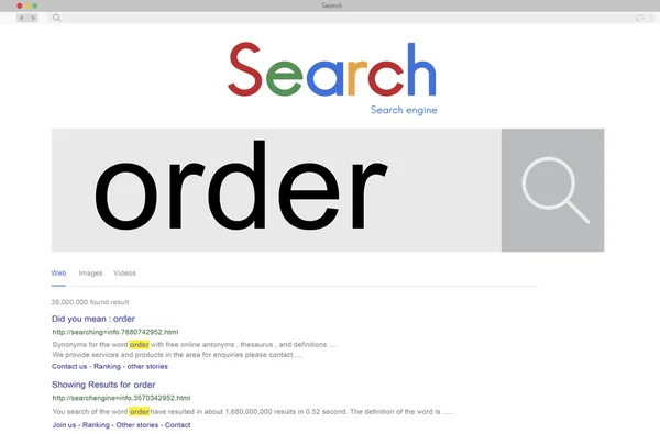 Internet Sök begrepp — Stockfoto
