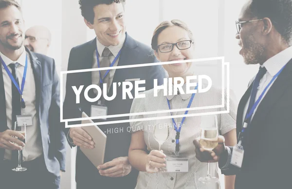 Your Are Hired Career Concept — Stock Photo, Image