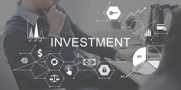 Geschäftskonzept für Investitionen — Stockfoto