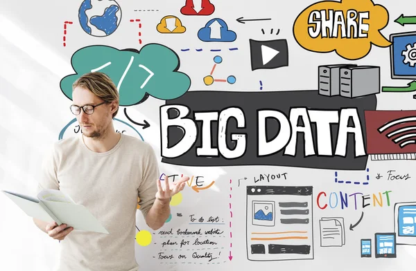 Big Data, concept de stockage de l'information — Photo