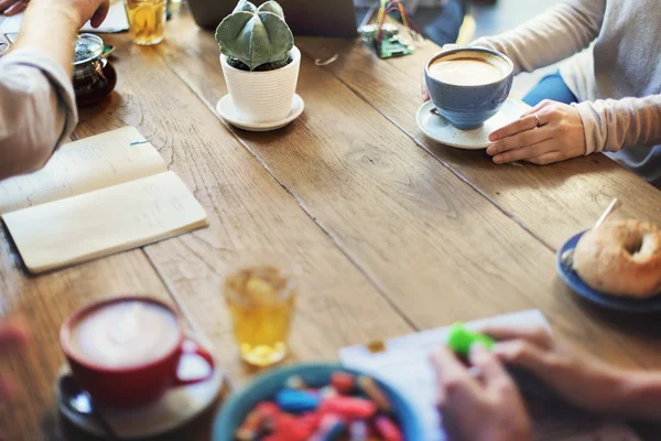 Diversity Friends Meeting at Coffee Shop Concept — Stock Photo, Image