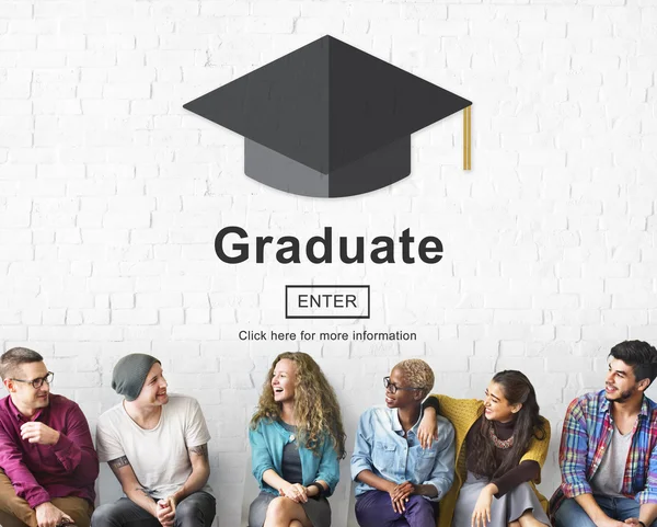 Pessoas diversidade e pós-graduação — Fotografia de Stock