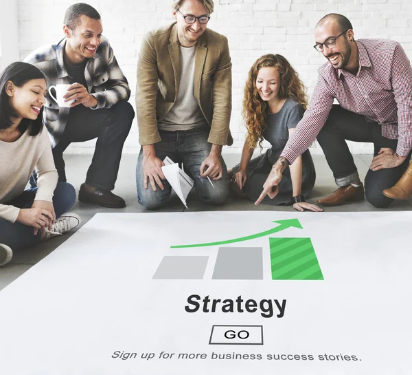 A tervezők a poszter és stratégia — Stock Fotó