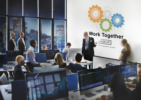 Business people working and work together — Stock Photo, Image