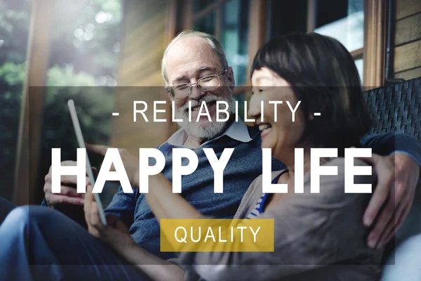 幸福生活可靠性、 质量 — 图库照片