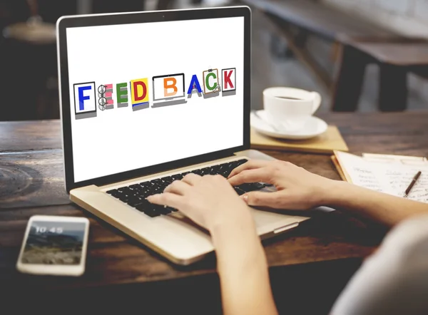 Concetto di valutazione del feedback — Foto Stock