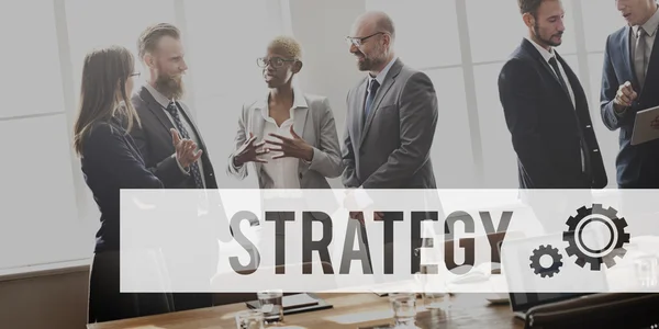 Affärsmän och strategi — Stockfoto