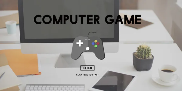 コンピューター ゲームの戦略コンセプト — ストック写真