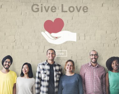 çeşitlilik insanlarla sevgi göster