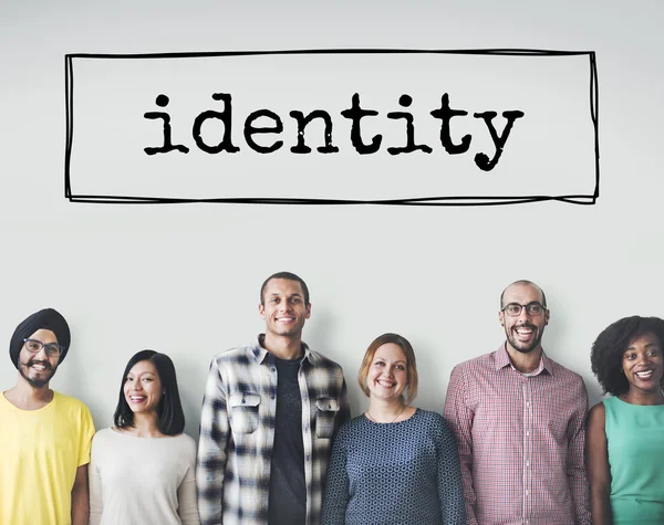 Diversità persone con identità — Foto Stock