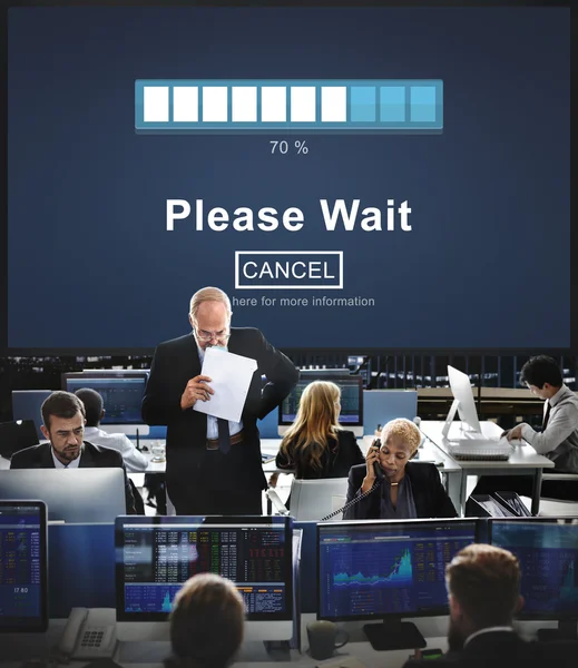Business arbetstagare och vänta — Stockfoto