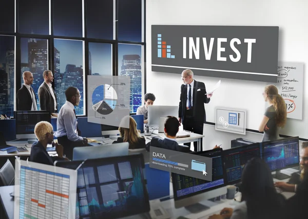 Business people working and Invest — Stock Photo, Image