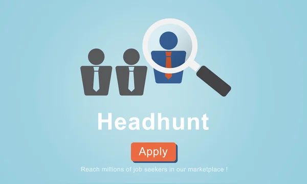 Template with headhunt concept — Stock Photo, Image
