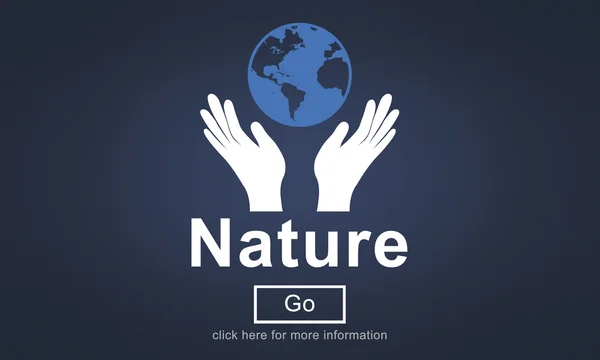 Sjabloon met natuur concept — Stockfoto