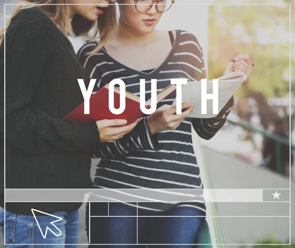 Concetto di generazione adolescente — Foto Stock