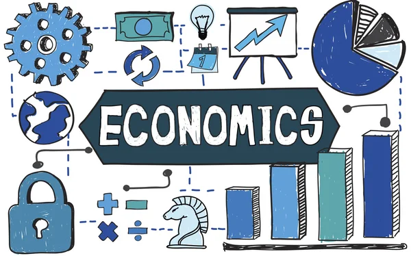 Plantilla con concepto de economía —  Fotos de Stock