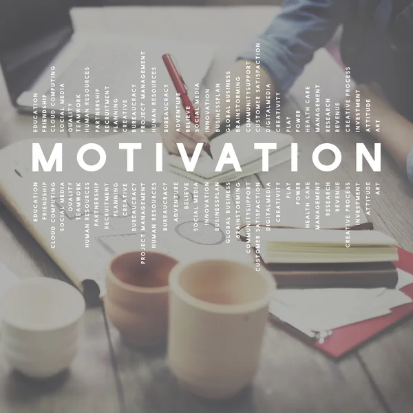 Motivación, concepto de pensamiento — Foto de Stock