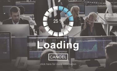 çalışma iş adamları ve yükleme