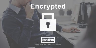 Metin şifreli ile düşünen işadamı