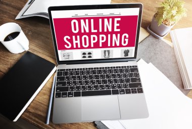 Çevrimiçi alışveriş kavramı