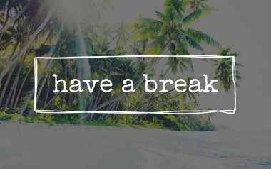 Yeşil avuç içi ve yaz Adası 