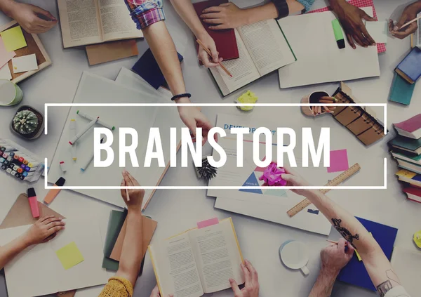 Diversity people and brainstorm — Stock Photo, Image
