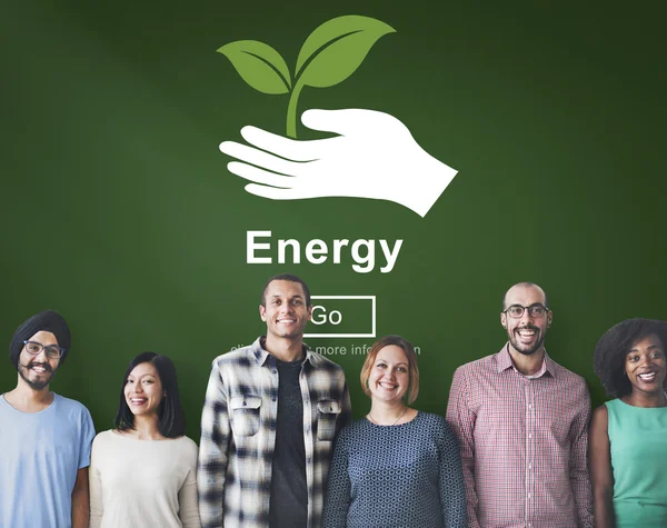 Diversidad personas con energía —  Fotos de Stock