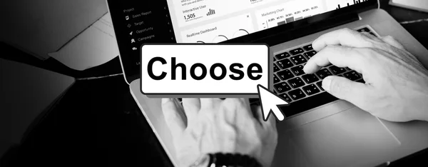 Choose-Choice Konzept — Stockfoto