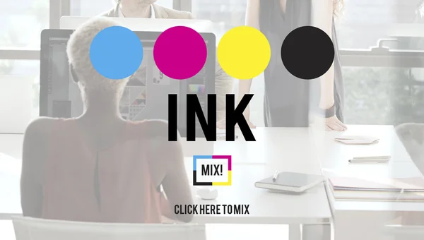 Ink Pattern Concept — Stock Photo, Image