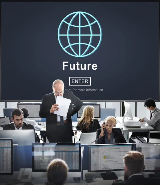 Business arbetstagare och framtid — Stockfoto