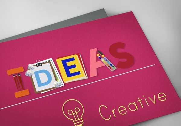 Ideas texto Concepto creativo — Foto de Stock