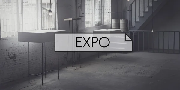 Рекламный зал Expo — стоковое фото