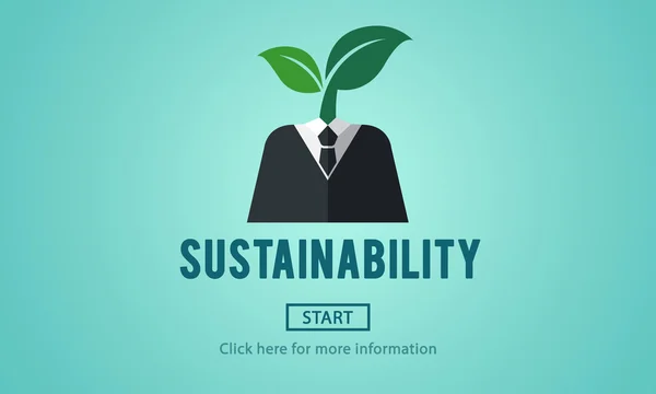 Sjabloon met duurzaamheidconcept — Stockfoto